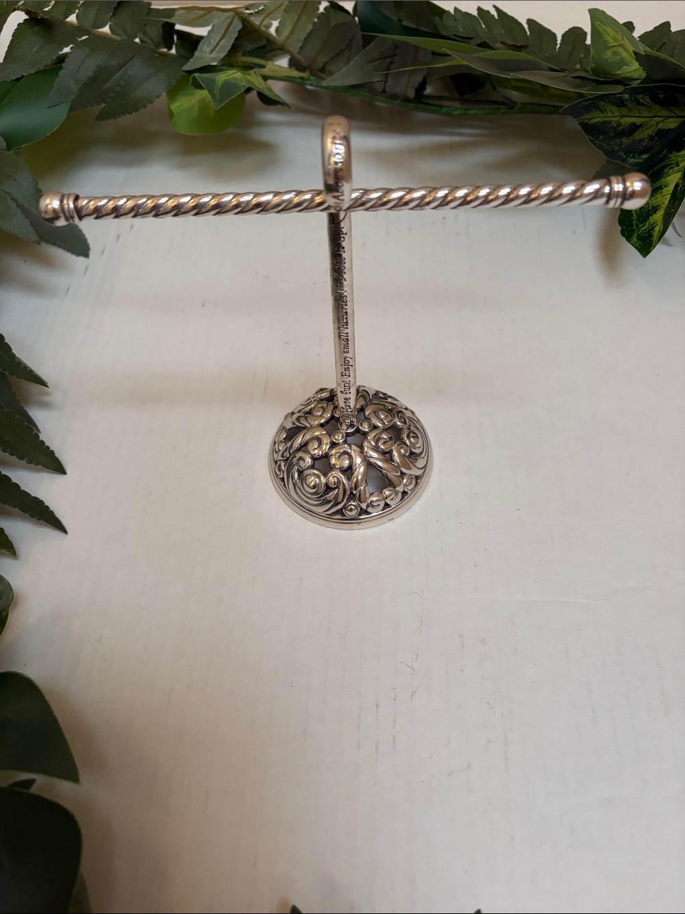 Brighton-Silver-Tone Jewelry T-Bar Display Stand